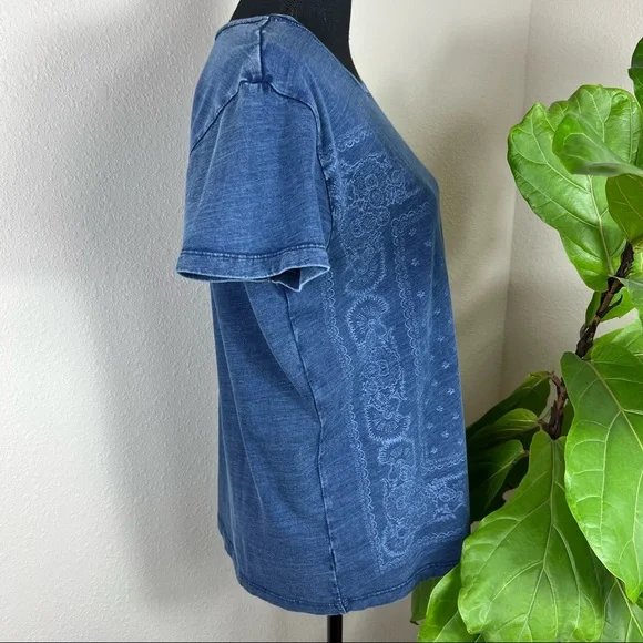 LUCKY BRAND | True Indigo Blue T-Shirt - Picture 4 of 10